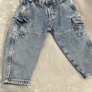 GAP Kids Blue Denim Cargo Jeans
